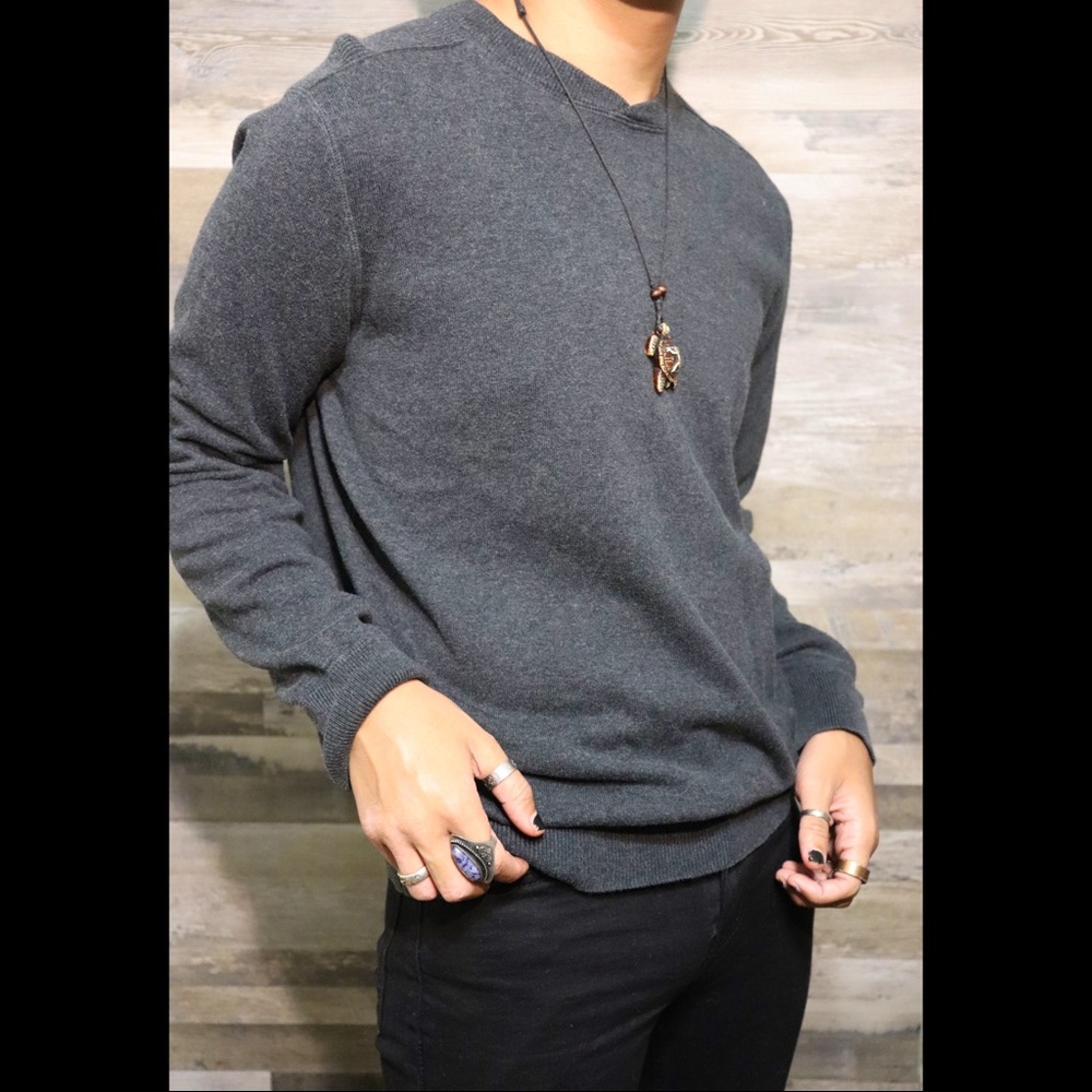 Express Medium Dark Grey Sweater
